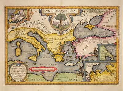 Map of the Voyage of the Argonauts, from the 